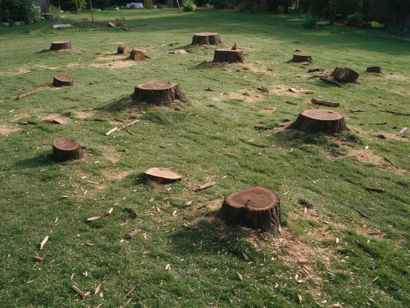 tree removal project near Huntsville, AL